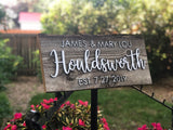 CUSTOM family name / couple's name with EST date Authentic Barn wood Sign with 3D Cut wood letters