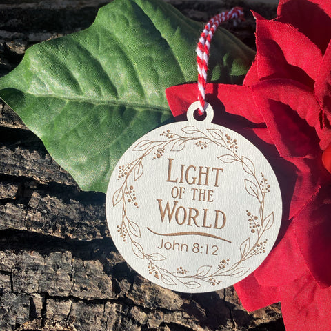 Light of the World Single Ornament - from Names of Christ Ornament Series