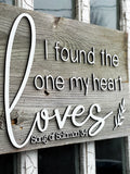 I found the One my heart loves Song of Solomon Authentic Barn Wood sign 11” x 20”