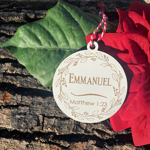 Emmanuel Single Ornament - from Names of Christ Ornament Series