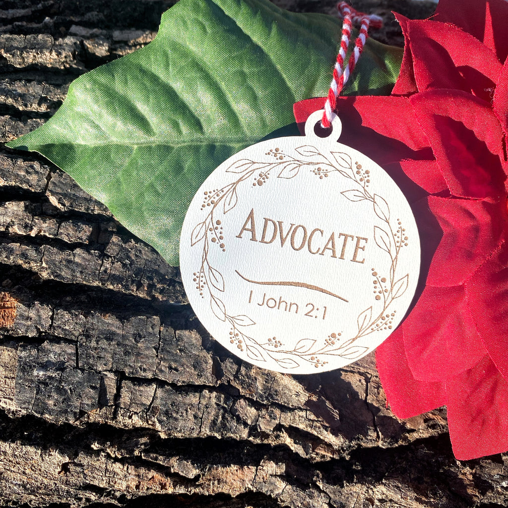 Advocate Single Ornament - from Names of Christ Ornament Series
