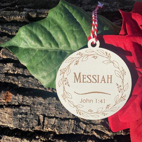 Messiah Single Ornament - from Names of Christ Ornament Series