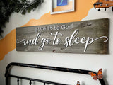 give it to God 3ft Authentic Barn Wood sign 11”x36”