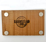 but first TEA Mini Barnwood Magnet made with Authentic Barn Wood 3" x 5"