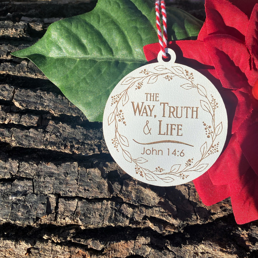 The Way, Truth & Life Single Ornament - from Names of Christ Ornament Series