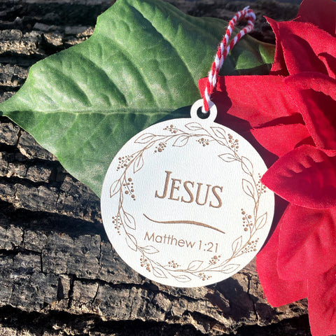 Jesus Single Ornament - from Names of Christ Ornament Series